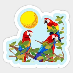 parrots Sticker